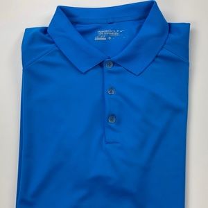 Nike Dri-Fit Golf Polo - Solid Blue - XL